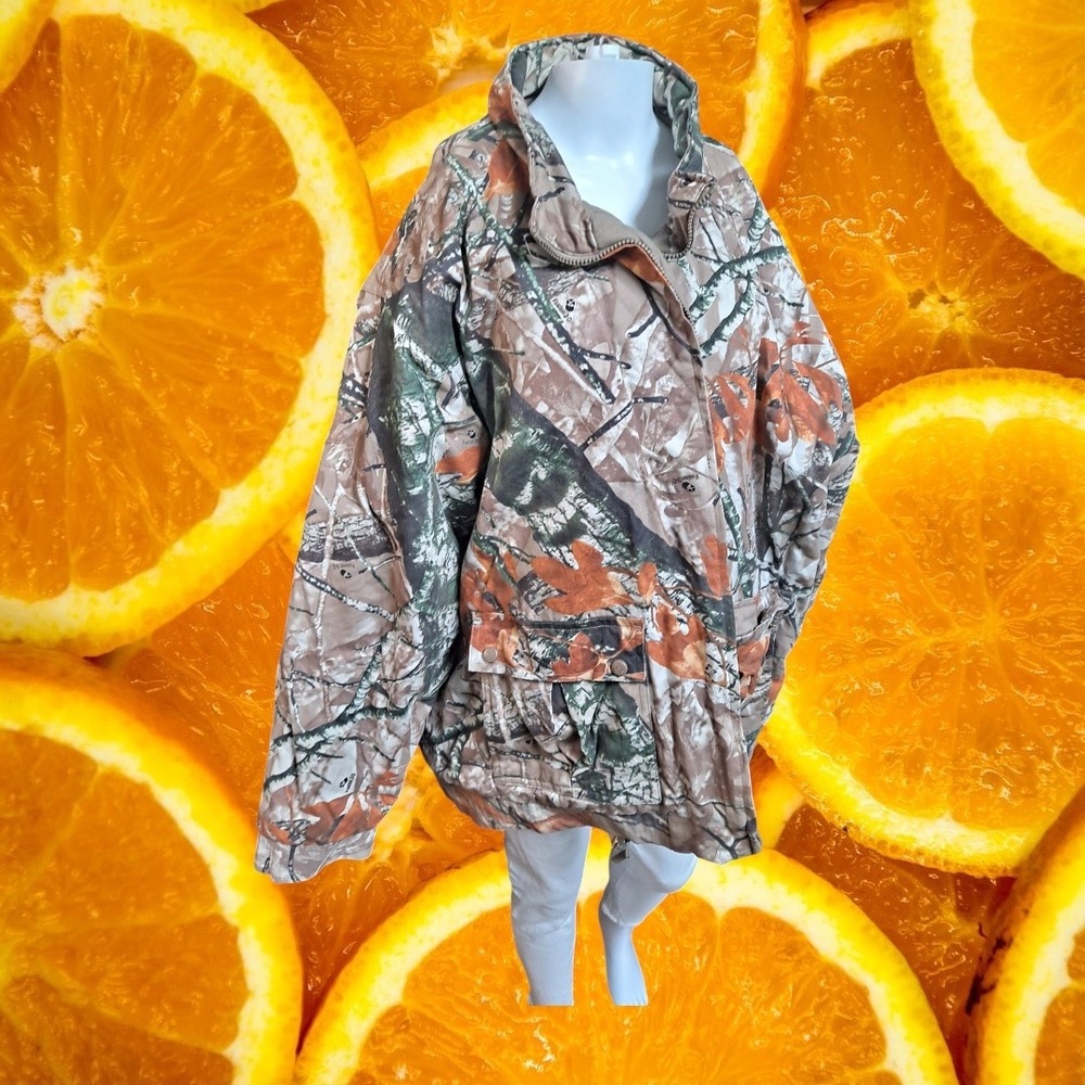 Outfitters Ridge Camo Hunting‎ Jacket 3XL Quilted Insulated Cotton Blend